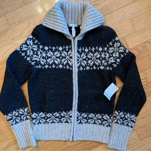 NEW Vince Women’s Cashmere Zip-Up Sweater - Large